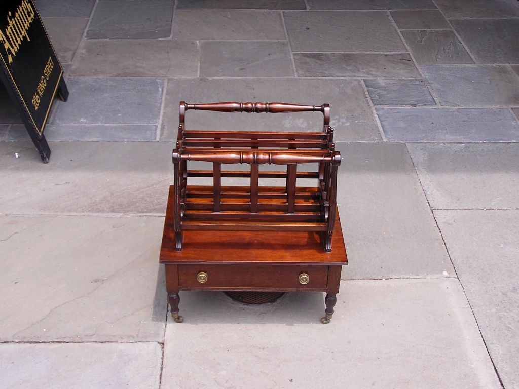 English Regency Mahogany Canterbury
