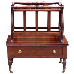 English Regency Mahogany Canterbury