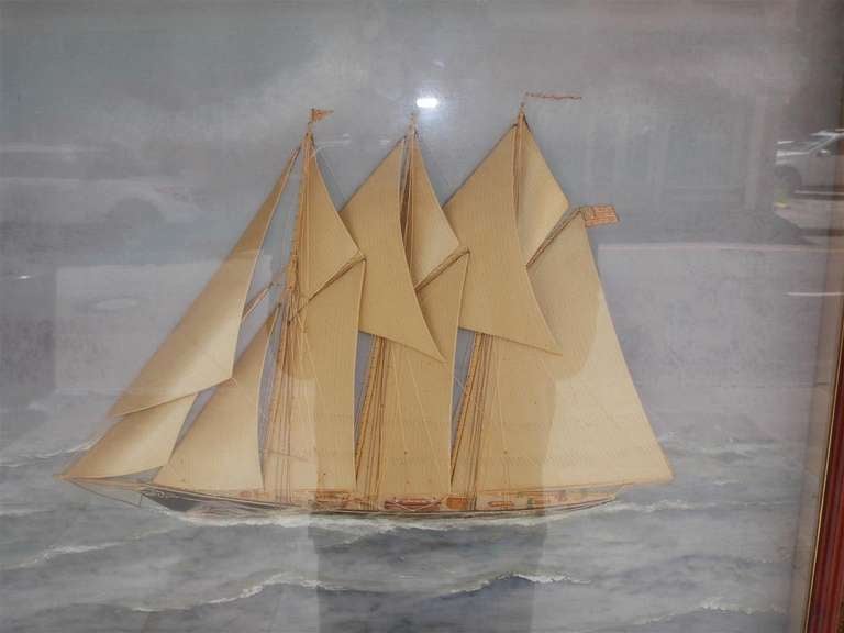American Maritime Painting (Thomas H. Willis ) In Excellent Condition In Charleston, SC
