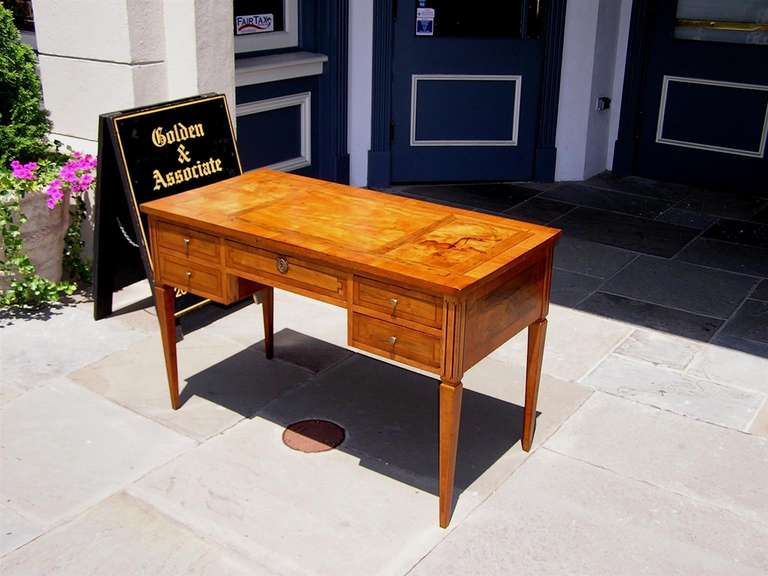 Mid 19th Century Italian Fruit Wood and Exotic Inlaid Writing Desk 1