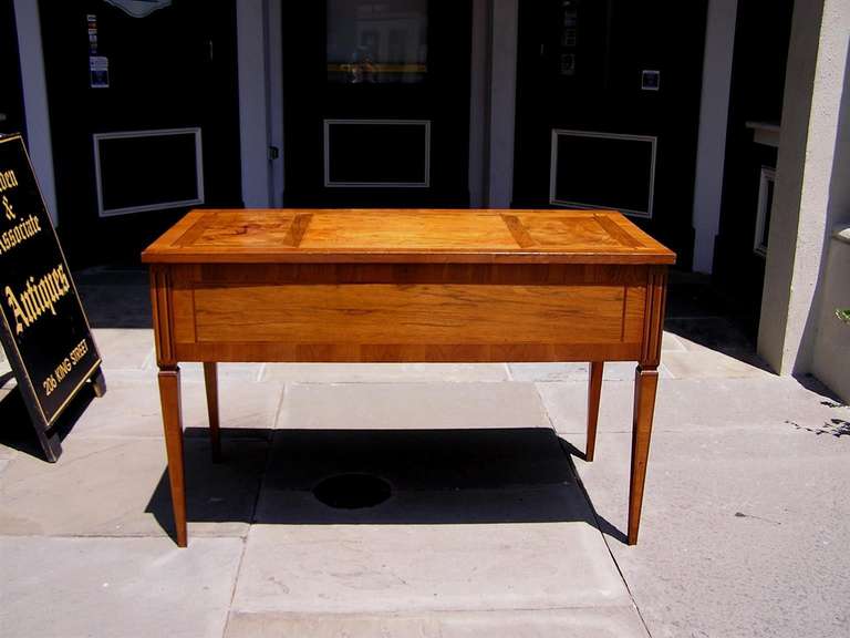 Mid 19th Century Italian Fruit Wood and Exotic Inlaid Writing Desk 6