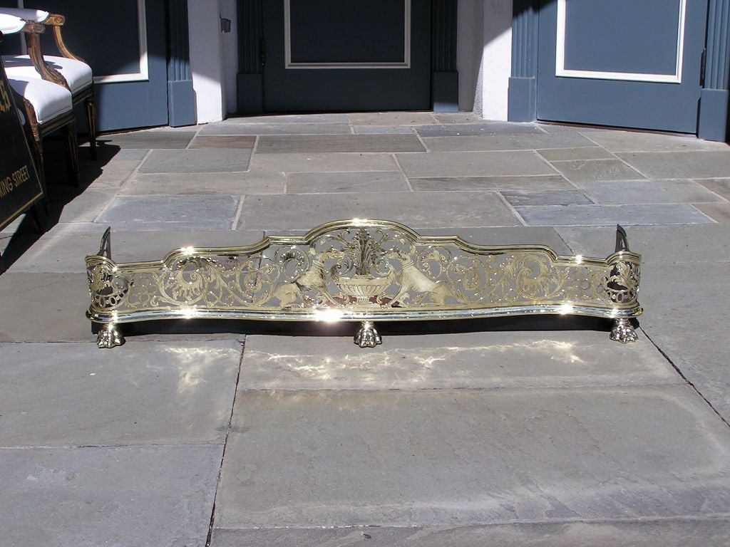 English Brass Whippet  Fire Fender