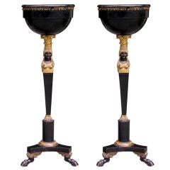 Pair of Russian marble Top Pedestals 9