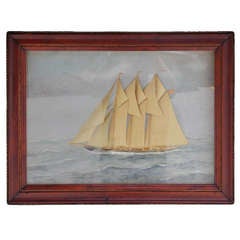 Peinture maritime américaine (Thomas H. Willis )