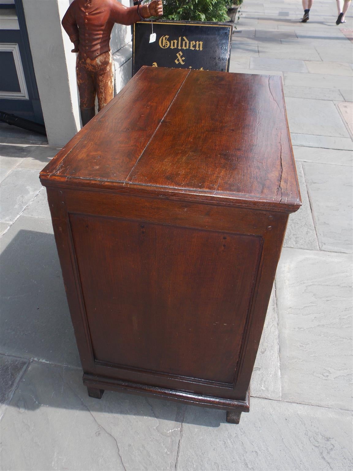 English Oak Three-Drawer Jacobean Chest of Drawers, Circa 1760 For Sale 1