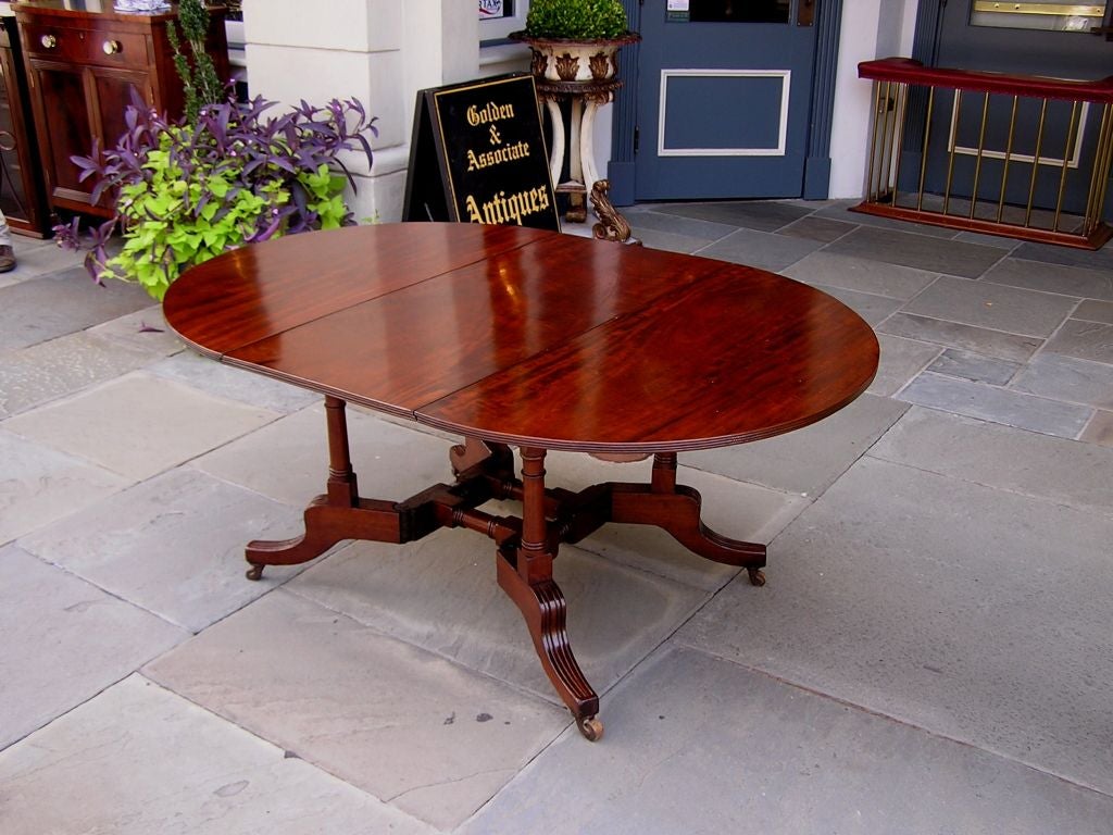 American Regency Mahogany Sutherland Table For Sale 2