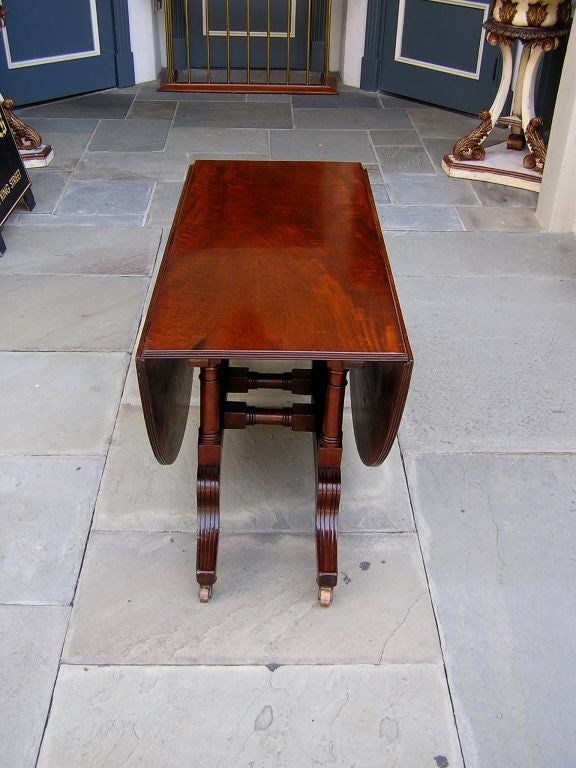 American Regency Mahogany Sutherland Table For Sale 3