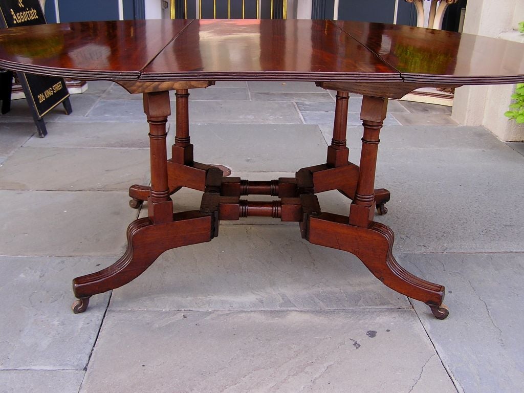 American Regency Mahogany Sutherland Table For Sale 6