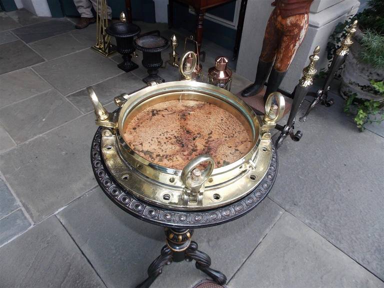American Brass Naval Porthole.  Early 20th Century In Excellent Condition In Charleston, SC