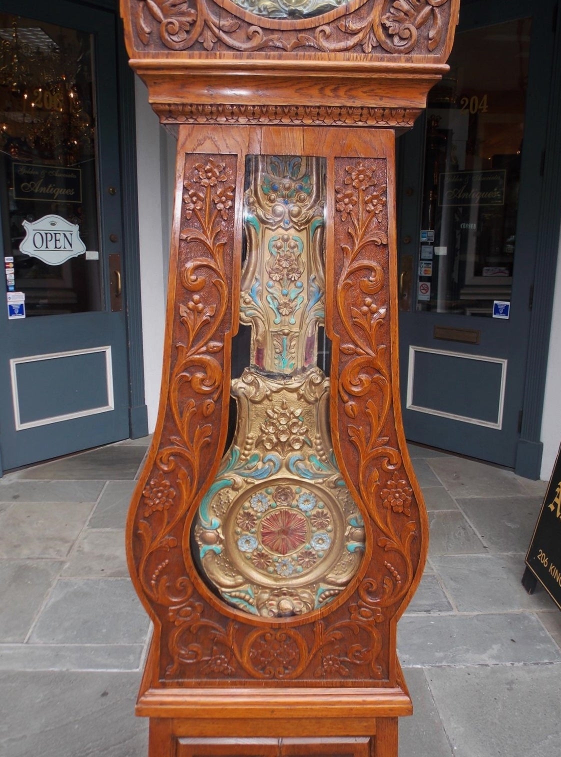 French Morbier Oak Tall Case Clock Morbier, Circa 1820 2