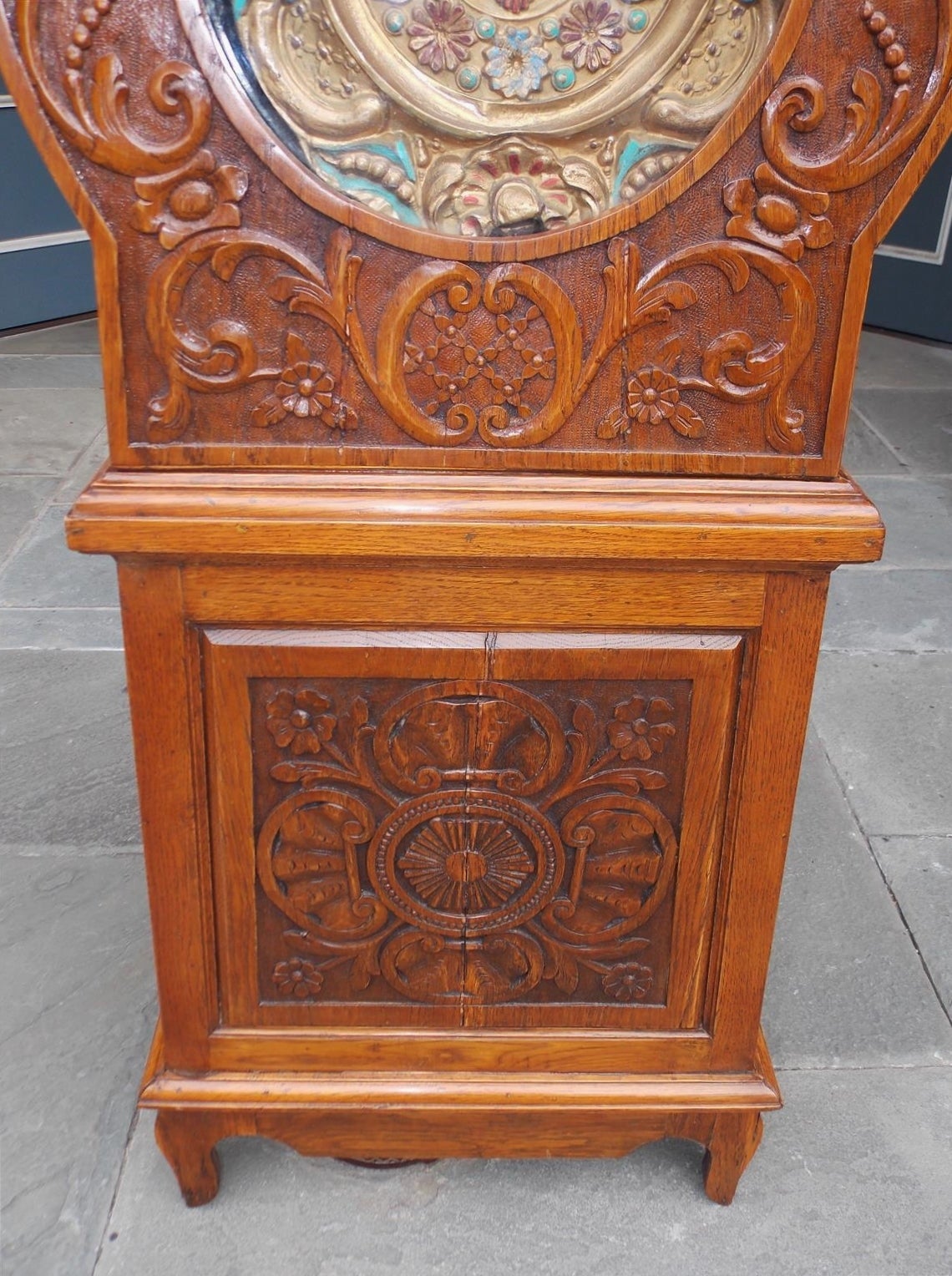 French Morbier Oak Tall Case Clock Morbier, Circa 1820 3