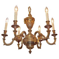French Gilt Bronze Chandelier 10