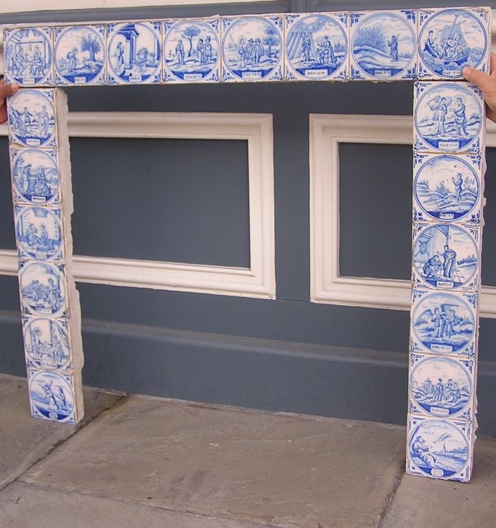 delft tiles for fireplace