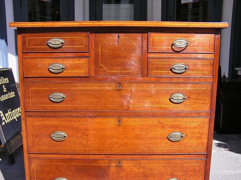 18th Century and Earlier American Walnut Chest of Drawers For Sale