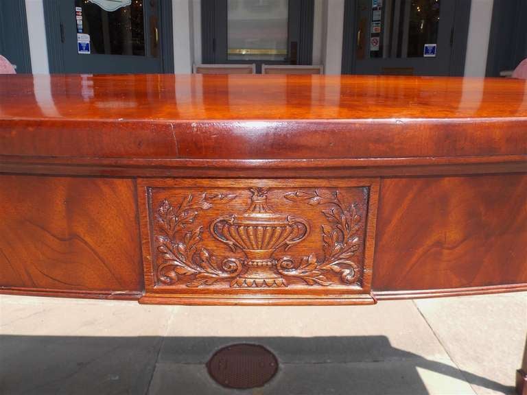 English Mahogany Bow Front Server For Sale 2
