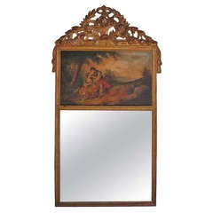 French Gilt Trumeau Mirror 11