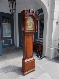 English Chestnut and Mahogany Tall Case Clock. John Coates, London, Circa 1750