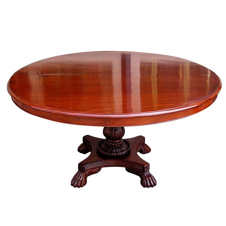 Caribbean Mahogany Tilt Top Center Table ( Barbados ) Circa 1810 For Sale