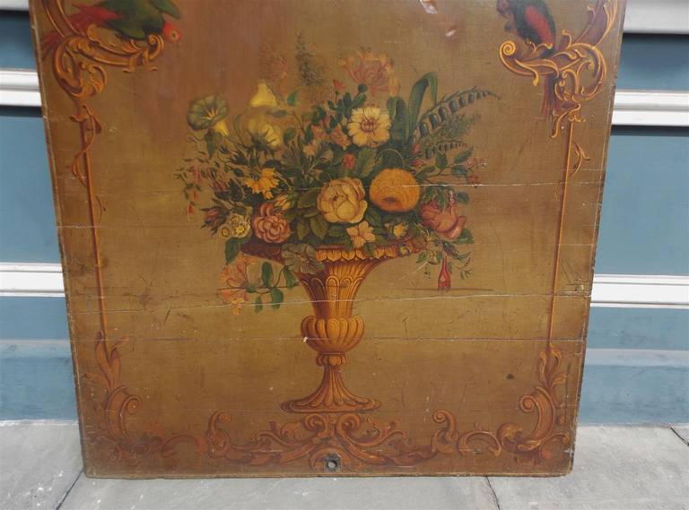 Italian Oil on Board Floral Still.  Circa 1810 For Sale 2