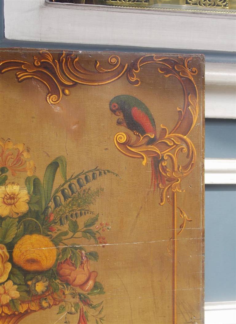 Italian Oil on Board Floral Still.  Circa 1810 For Sale 3