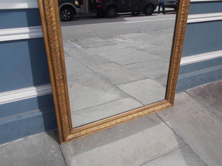 French Gilt Carved Wood Cherub Wall Mirror. Circa 1790 For Sale 2