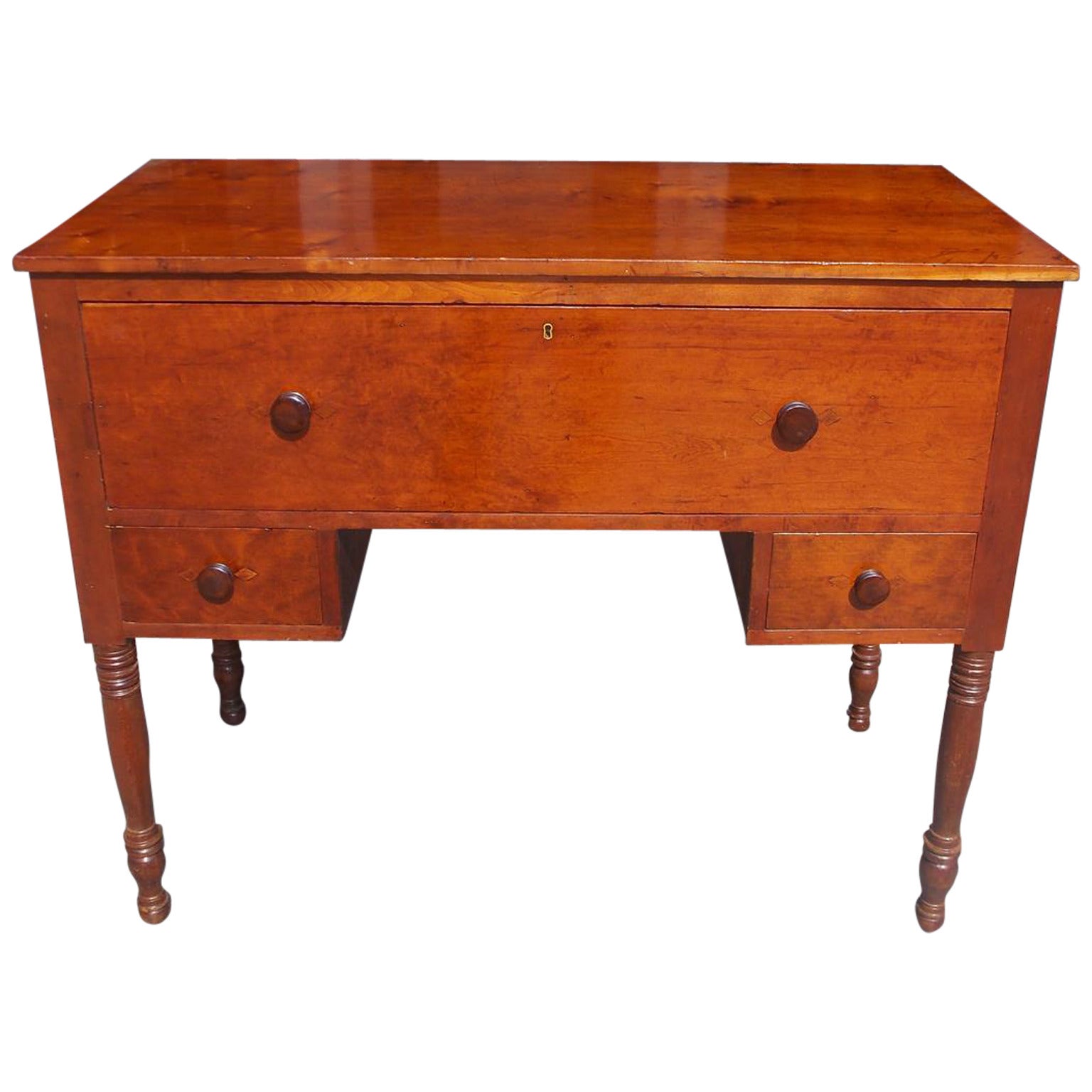 American Sheraton Cherry Hunt Board with Desk, Circa 1820 For Sale