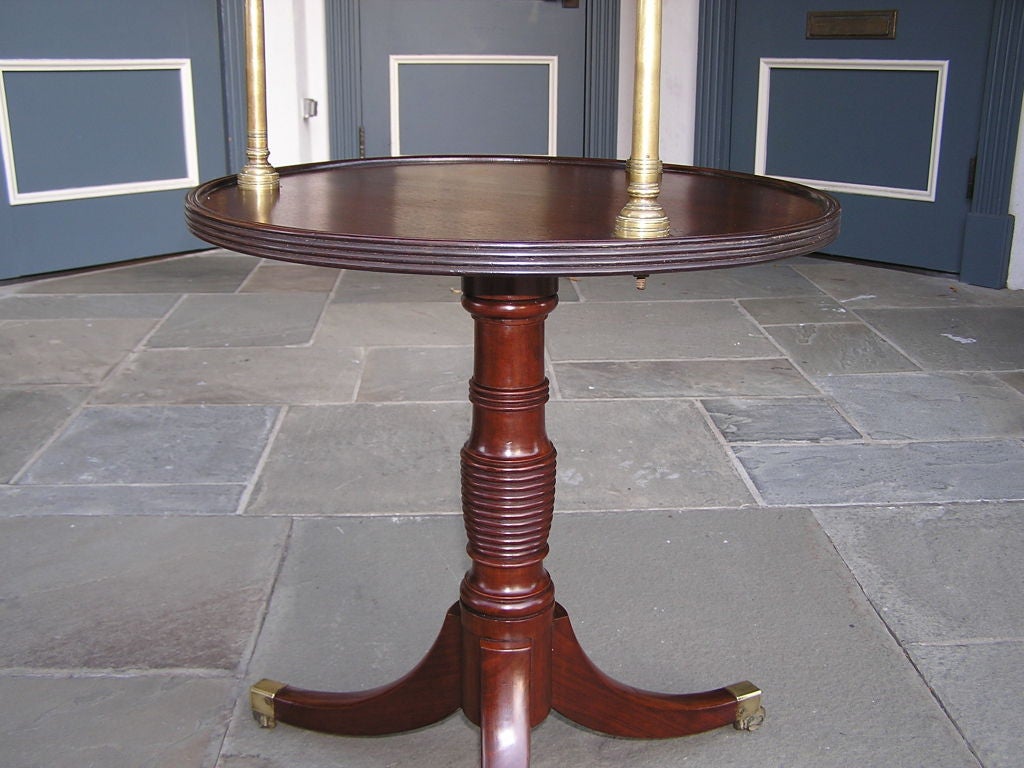 American Mahogany Two Tiered Supper Table. Circa 1840 For Sale 1