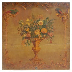 Italian Oil on Board Floral Still.  Circa 1810