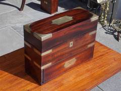 English Mahogany Military Campaign Medical Box. Circa 1820