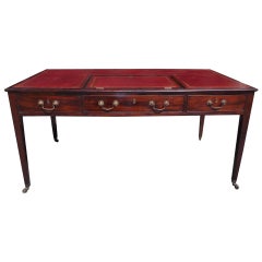 English Chippendale Mahogany Writing Desk. Circa 1780