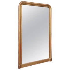 French Gilt Wall Mirror With Etched Braided Cross Hatching, Circa 1820 11