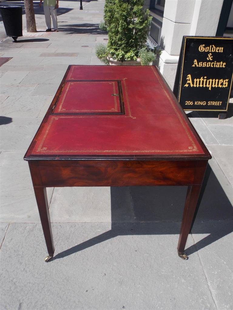 British English Chippendale Mahogany Writing Desk. Circa 1780