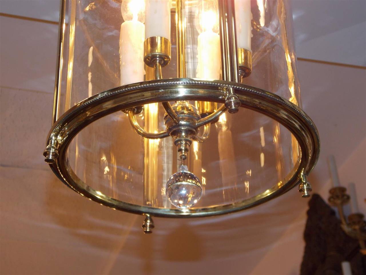 American Brass and Circular Hanging Lantern, Circa 1850 1