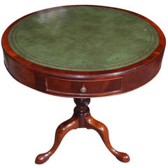 English Mahogany Leather Top Drum Table. Circa 1830 12