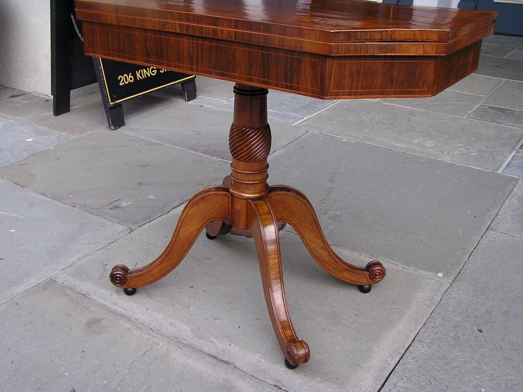 Caribbean Rosewood Game Table 2