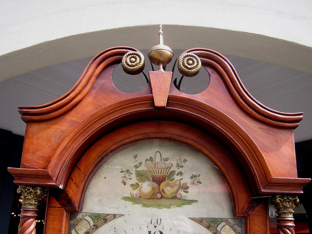 Charleston Mahogany Tall Case Clock 1