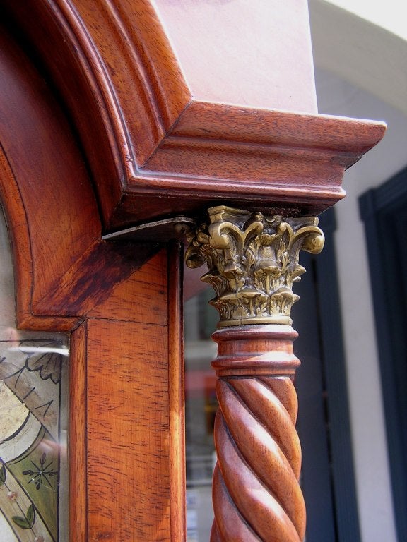 Charleston Mahogany Tall Case Clock 2