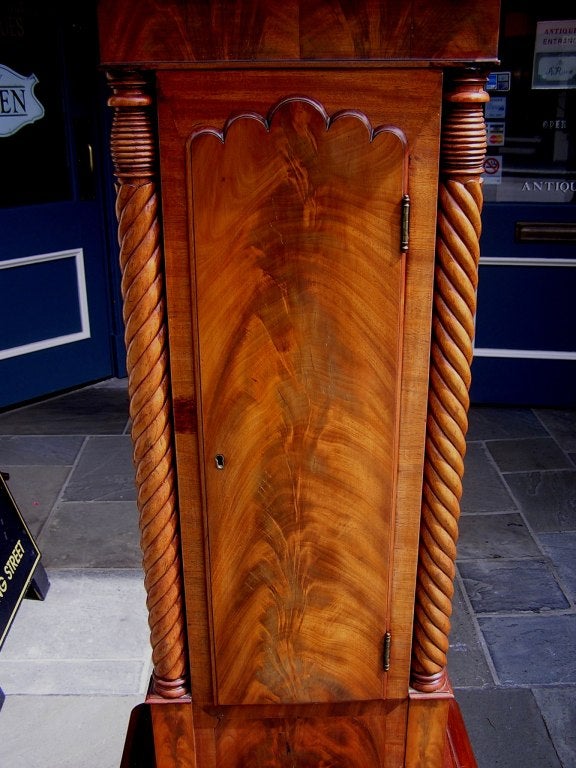 Charleston Mahogany Tall Case Clock 5