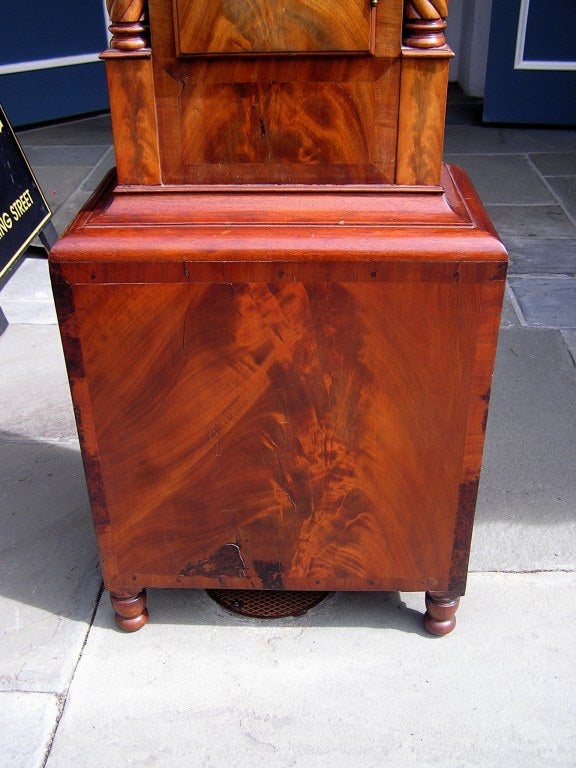 Charleston Mahogany Tall Case Clock 6