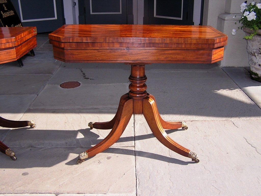 Pair of Barbados Game Tables In Excellent Condition In Hollywood, SC