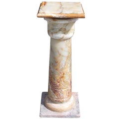 Piedistallo francese in onice bulboso, CIRCA 1890