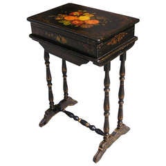 French Painted and Gilt Stenciled Dressing Table. Circa 1810-15 7