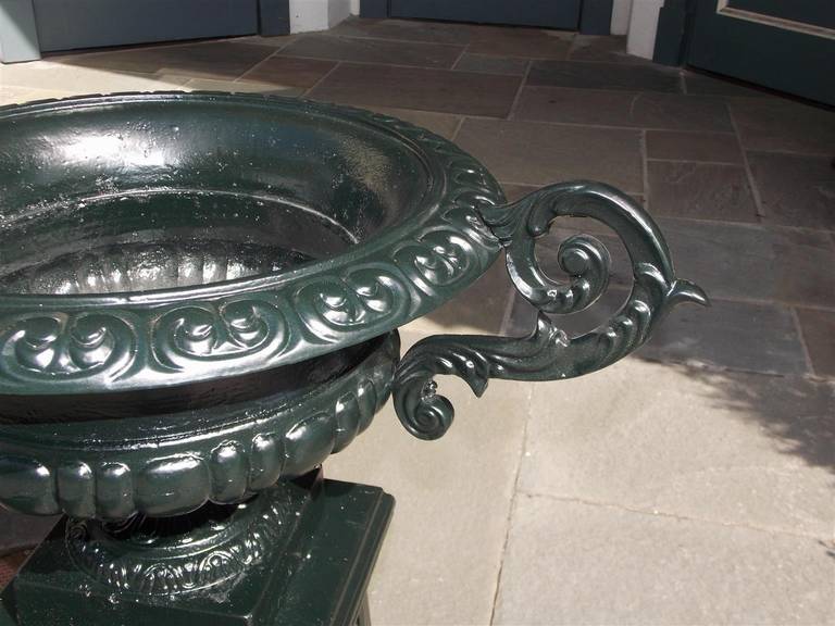 Pair of American Cast Iron Foliage Planters, Circa 1880 1