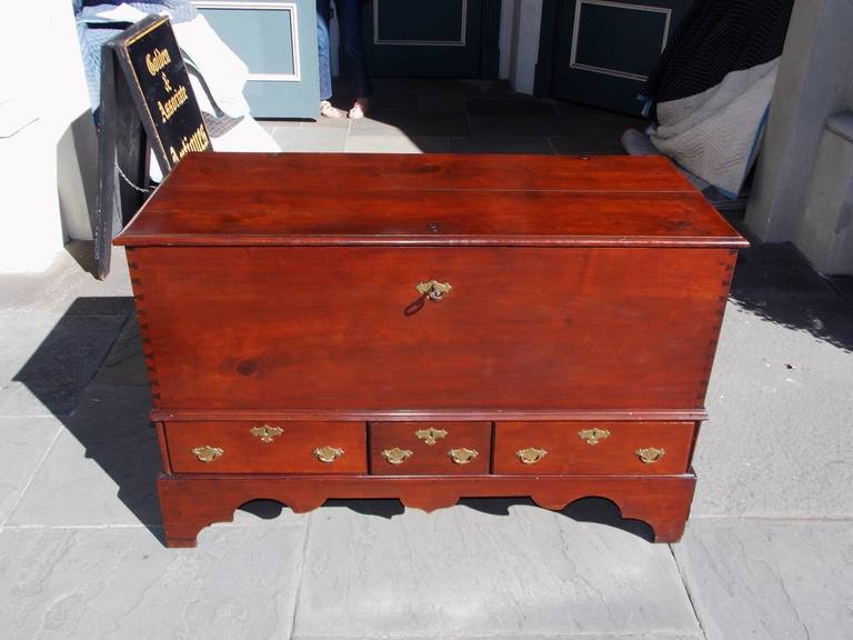American Queen Anne Walnut Blanket Chest, Pennsylvania, Circa 1740 at