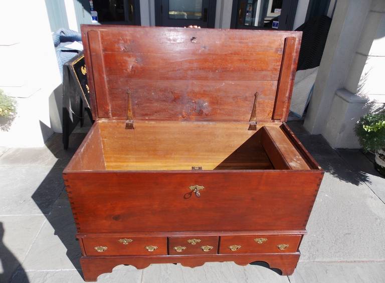 American Queen Anne Walnut Blanket Chest, Pennsylvania, Circa 1740 at