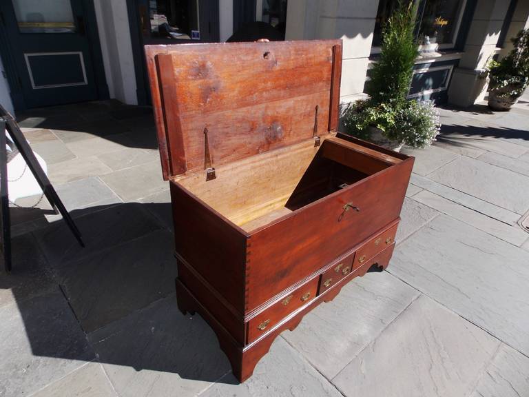 American Queen Anne Walnut Blanket Chest, Pennsylvania, Circa 1740 at