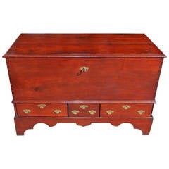 American Queen Anne Walnut Blanket Chest, Pennsylvania, Circa 1740 12
