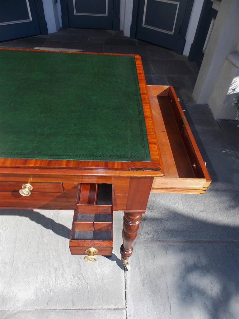 English Regency Mahogany Drafting Partners Desk, Circa 1800 In Excellent Condition In Charleston, SC