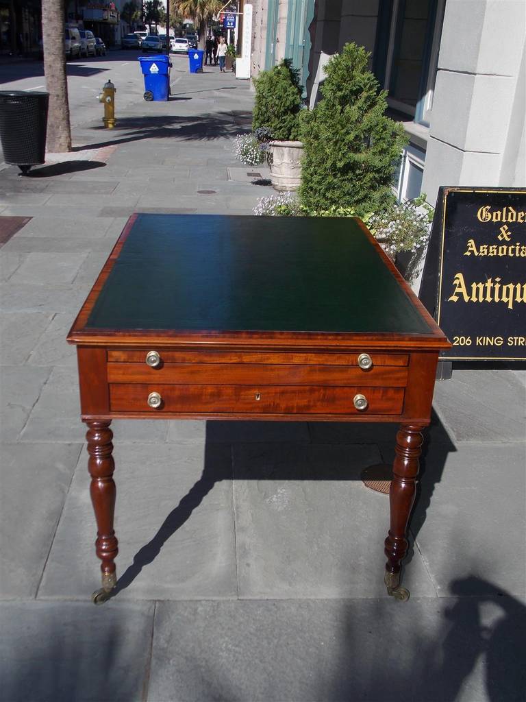 English Regency Mahogany Drafting Partners Desk, Circa 1800 2