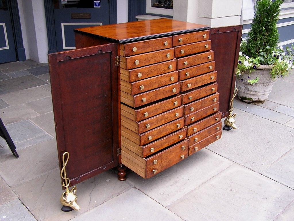 English Yew Wood Chest of Drawers For Sale 4